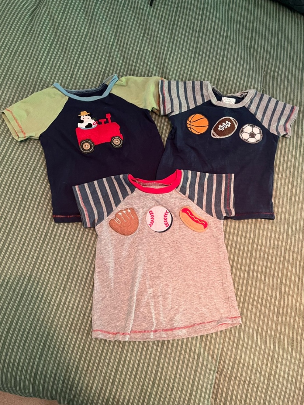 Mud Pie 12-18 Month Short Sleeve Baby Toddler Tshirt Bundle